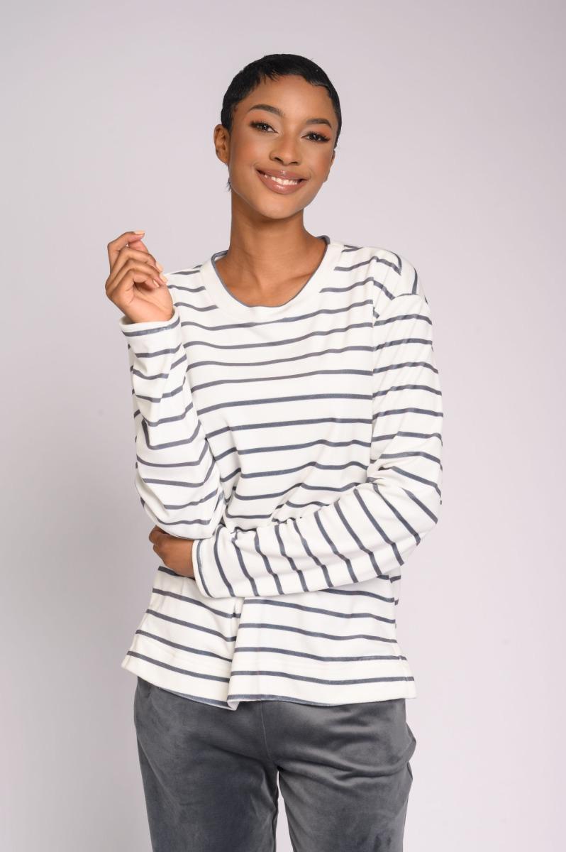 contempo Stripe Knit Top