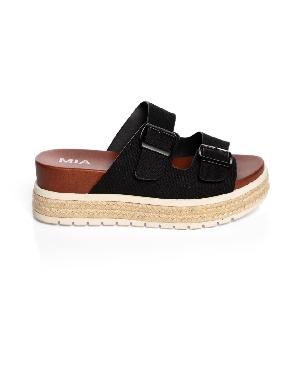 Contempo Suede Double Strap Slide