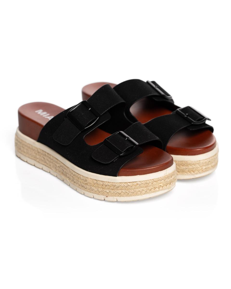 contempo Suede Double Strap Slide