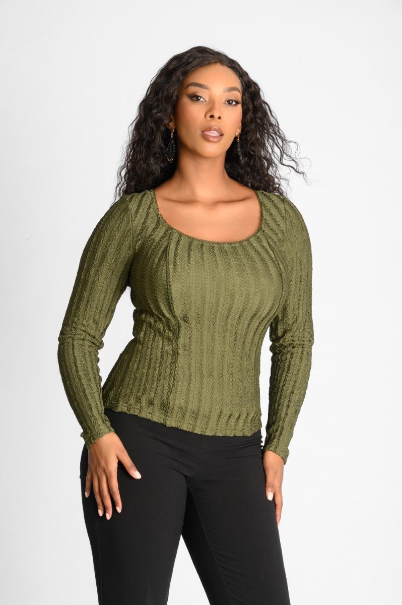 contempo Textured Knit Top