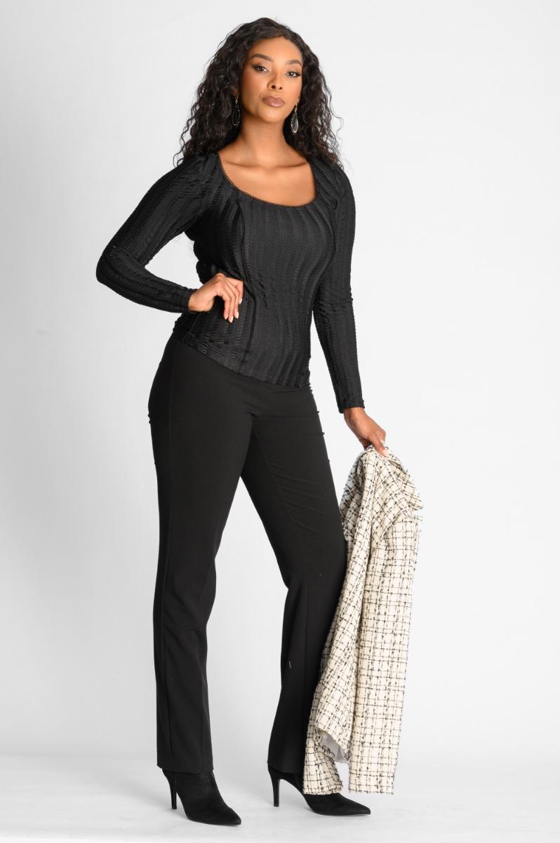 Contempo Textured Knit Top