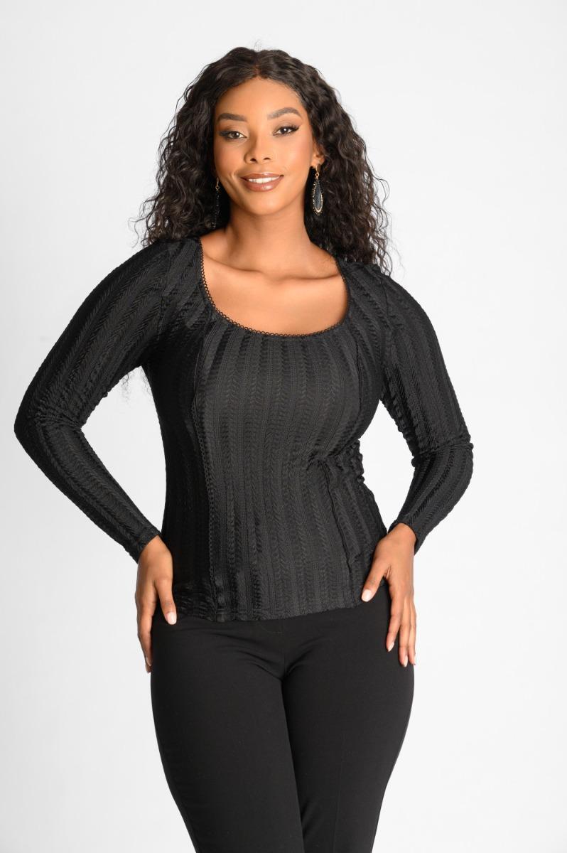 contempo Textured Knit Top