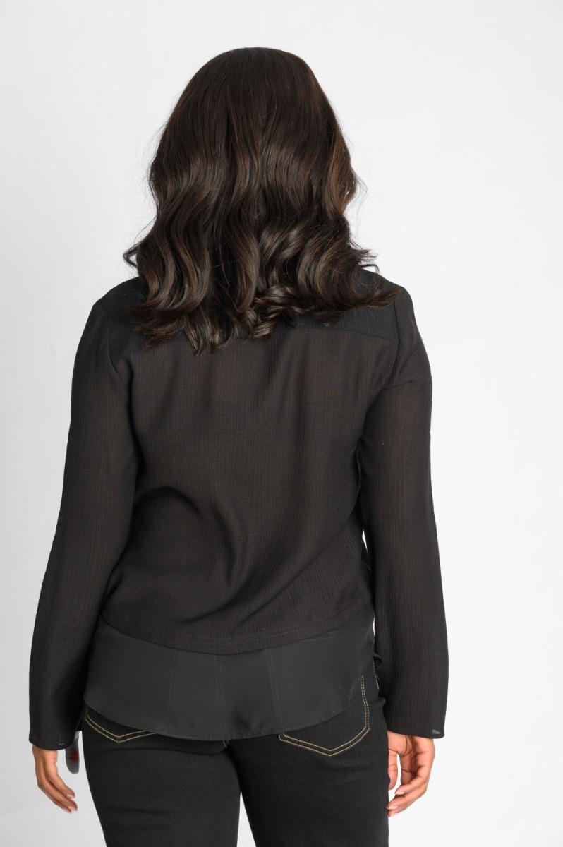 Contempo Textured Sheer Combo Top