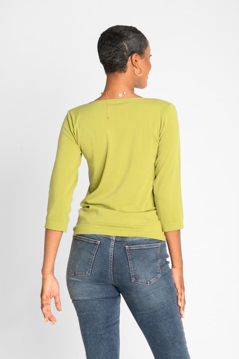 Contempo V Neck Knit Top