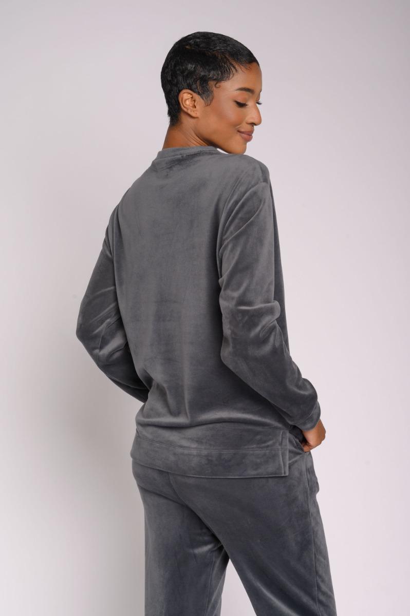 Contempo Velour Ls Top