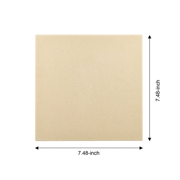 Cook N Home Cook N Home 02676 Pizza Grilling Stone Set 7.5-Inch Rectangular Heavy Duty Cordierite Bread Baking Stone For Oven And Grill Ideal For Baking Crisp Crust Pizza Thermal Shock Resistant 6-Pack With Scraper