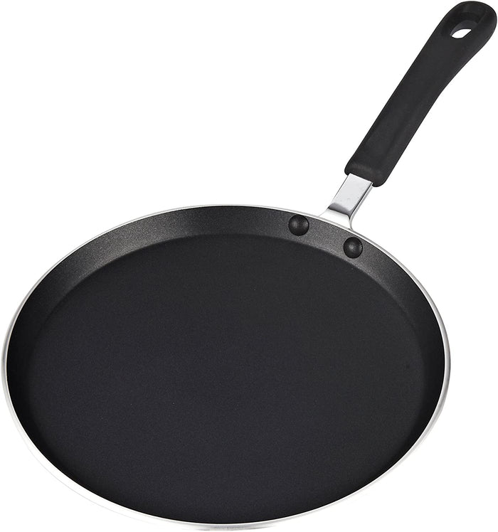 cook n home Cook N Home 10.25-Inch Nonstick Heavy Gauge Crepe Pancake Pan Griddle 26cm Black
