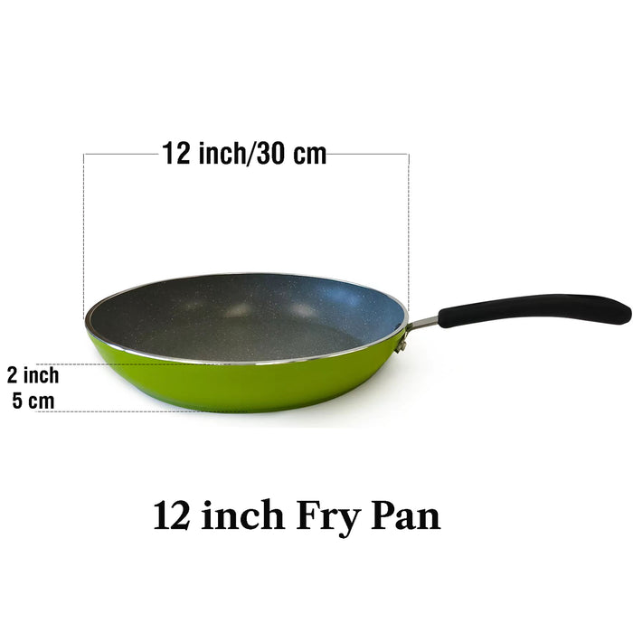 Cook N Home Cook N Home 12-Inch Fry Pan/Saute/Skillet With Non-Stick Induction Compatible Bottom