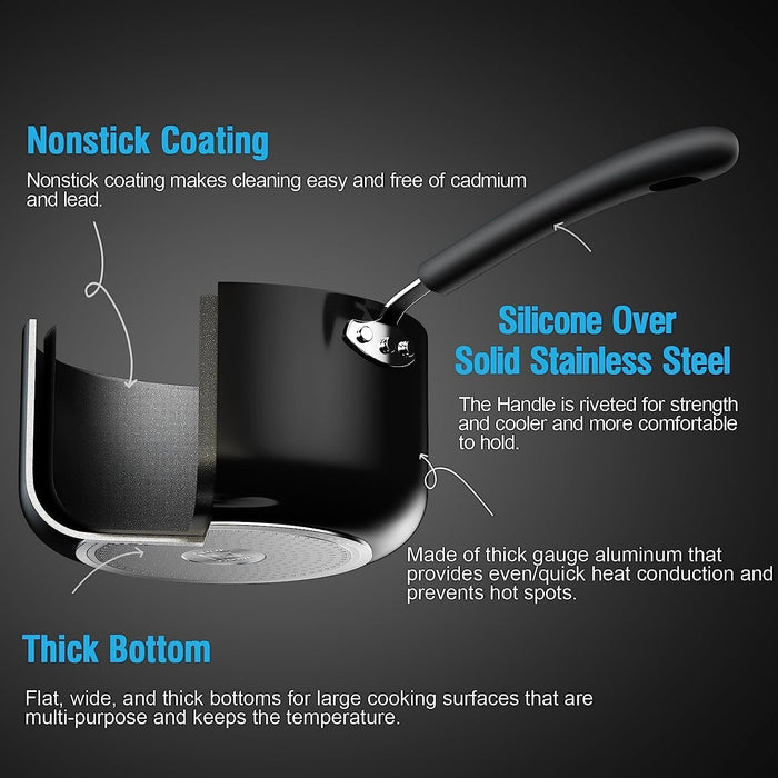 Cook N Home Cook N Home 12-Inch Fry Pan/Saute/Skillet With Non-Stick Induction Compatible Bottom