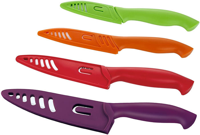 Cook N Home Cook N Home 9-Piece Ceramic Knife Set With Sheaths Multicolor