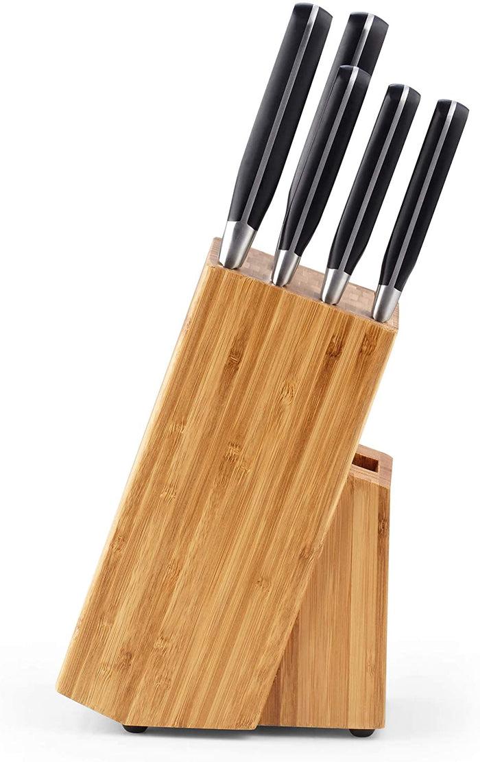 Cook N Home Cook N Home Asian Chef Knife 6pc Set With Bamboo Storage Block