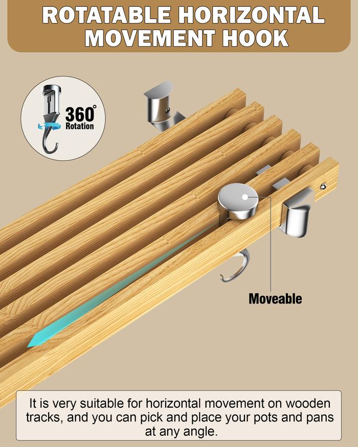 Cook N Home Cooks Standard Swivel Hooks 4-Pack