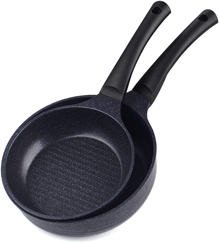 cook n home Cook N Home Marble Nonstick black 8-inch + 9.5 Inch Made in Korea