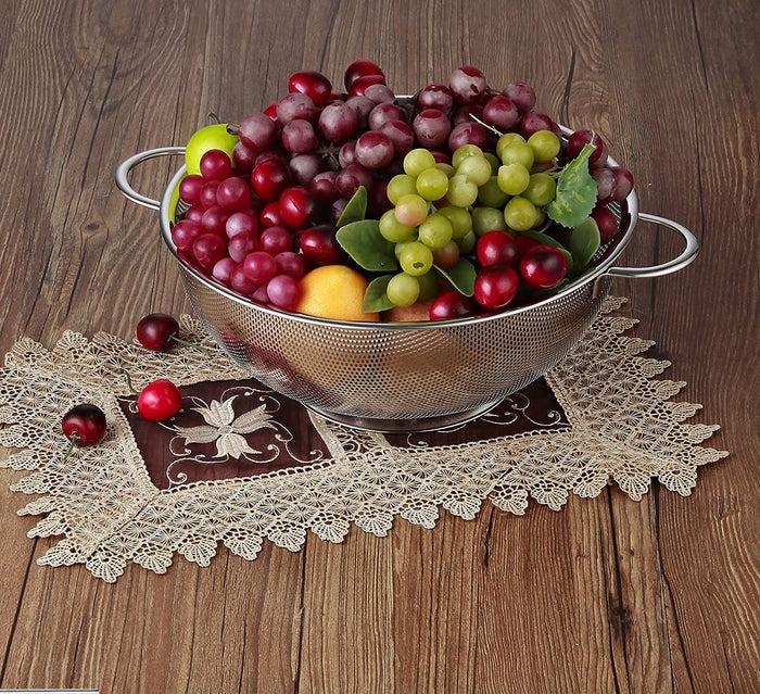Cook N Home Cook N Home Micro Perforated Colander With Handle And Solid Base