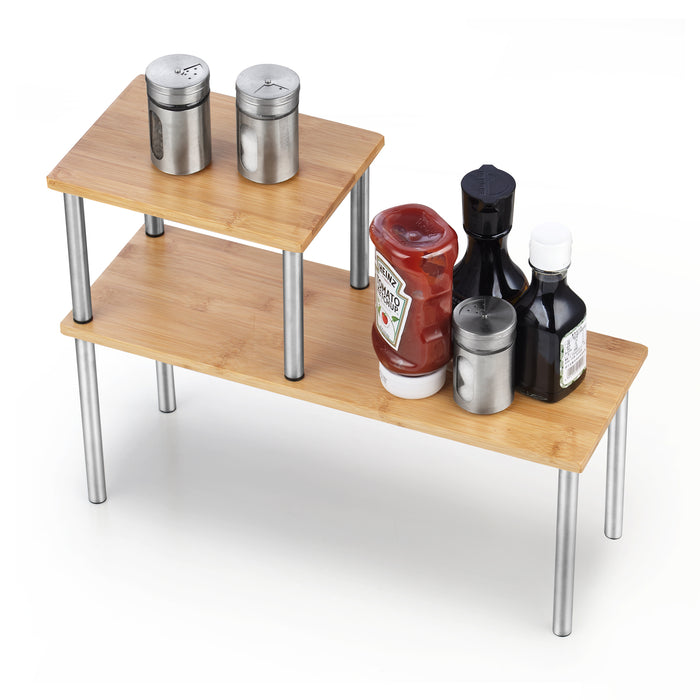 Cook N Home Cook N Home Storage Shelf Organizer 2 Tier Bamboo
