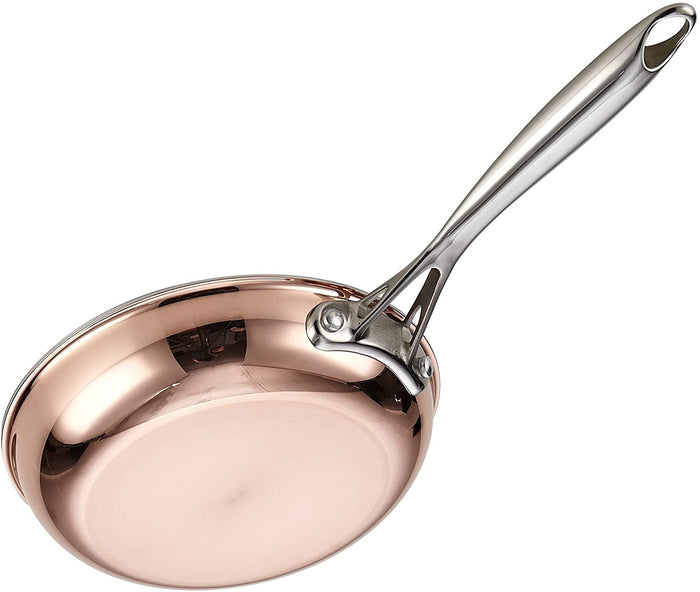Cook N Home Cooks Standard Copper Stainless Steel 8-Piece Multi-Ply Clad Cookware Set