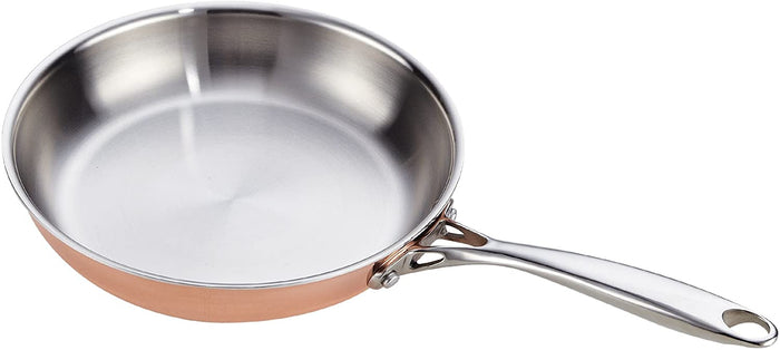 Cook N Home Cooks Standard Copper Stainless Steel 8-Piece Multi-Ply Clad Cookware Set