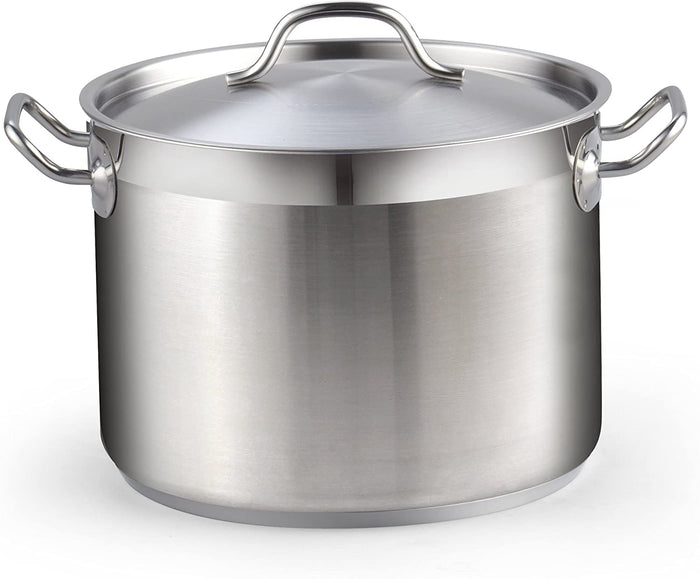 cook n home Cooks Standard Stockpots Stainless Steel 8 Quart Professional Grade Stock Pot with Lid Silver cook n home Cooks Standard Stockpots Stainless Steel 8 Quart Professional Grade Stock Pot with Lid Silver