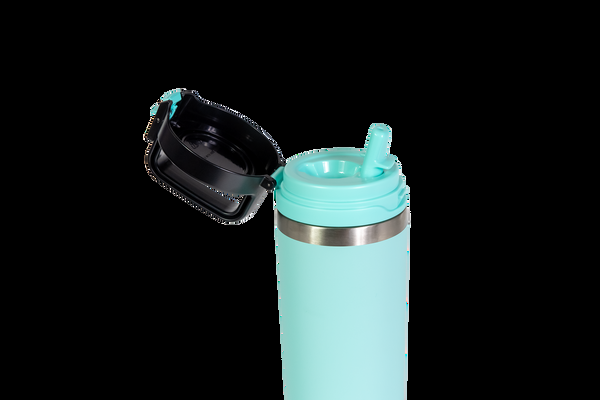 2 Pack COOL GEAR Niagara 25oz Stainless Steel Water Bottle | Locking Lid | Pull Up Sipper