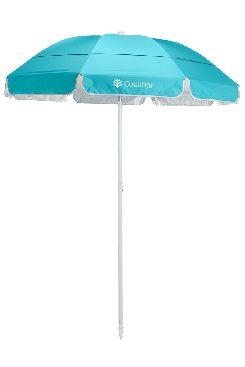 coolibar 6 Foot Intego Beach Umbrella | Coolibar Blue