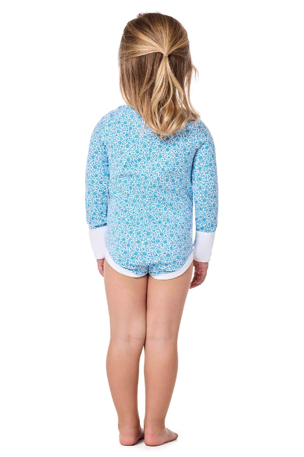 Coolibar Baby LumaLeo Bodysuit | Malibu Blue Shell We