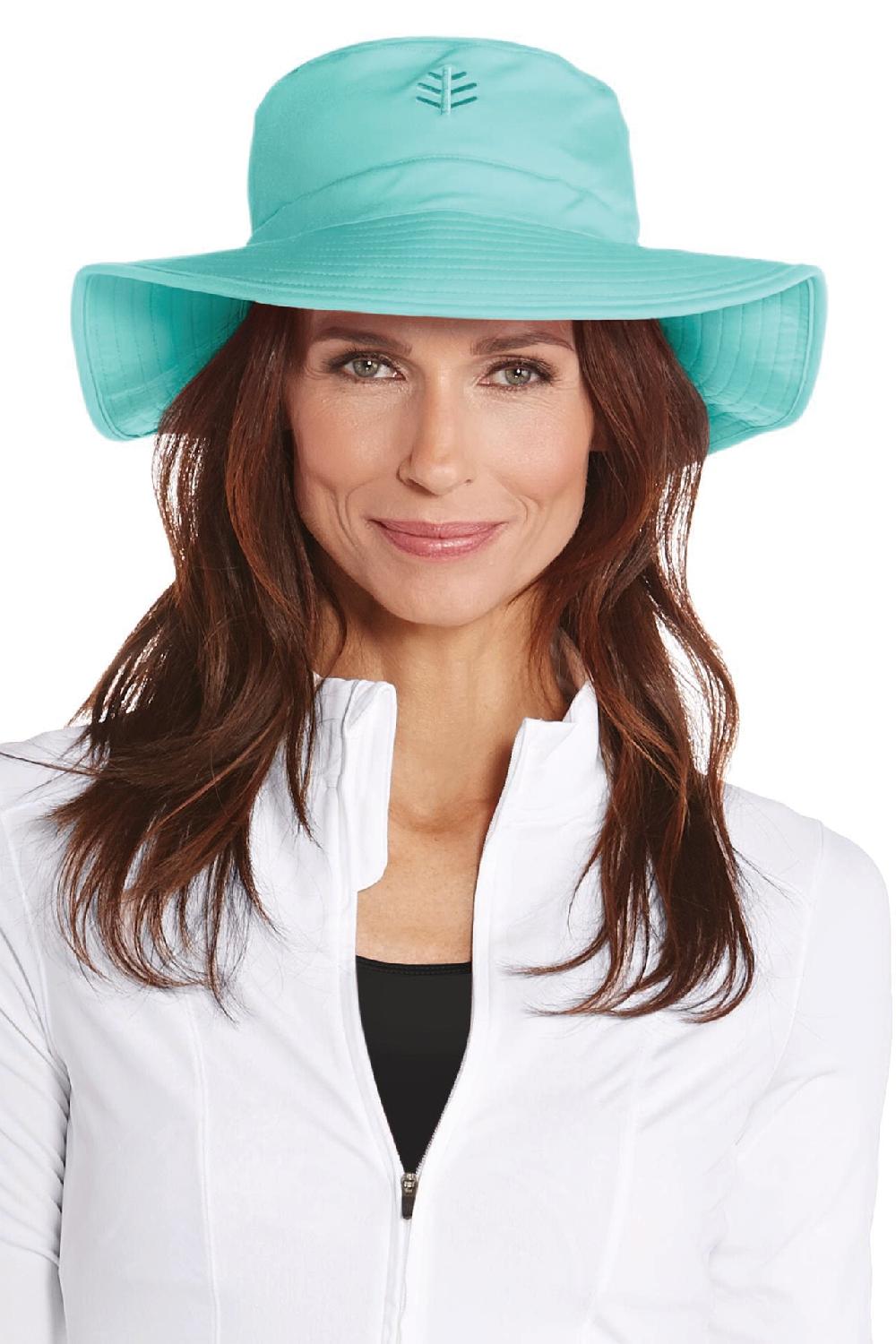 coolibar Brighton Chlorine Resistant Bucket Hat | Tropical Mint