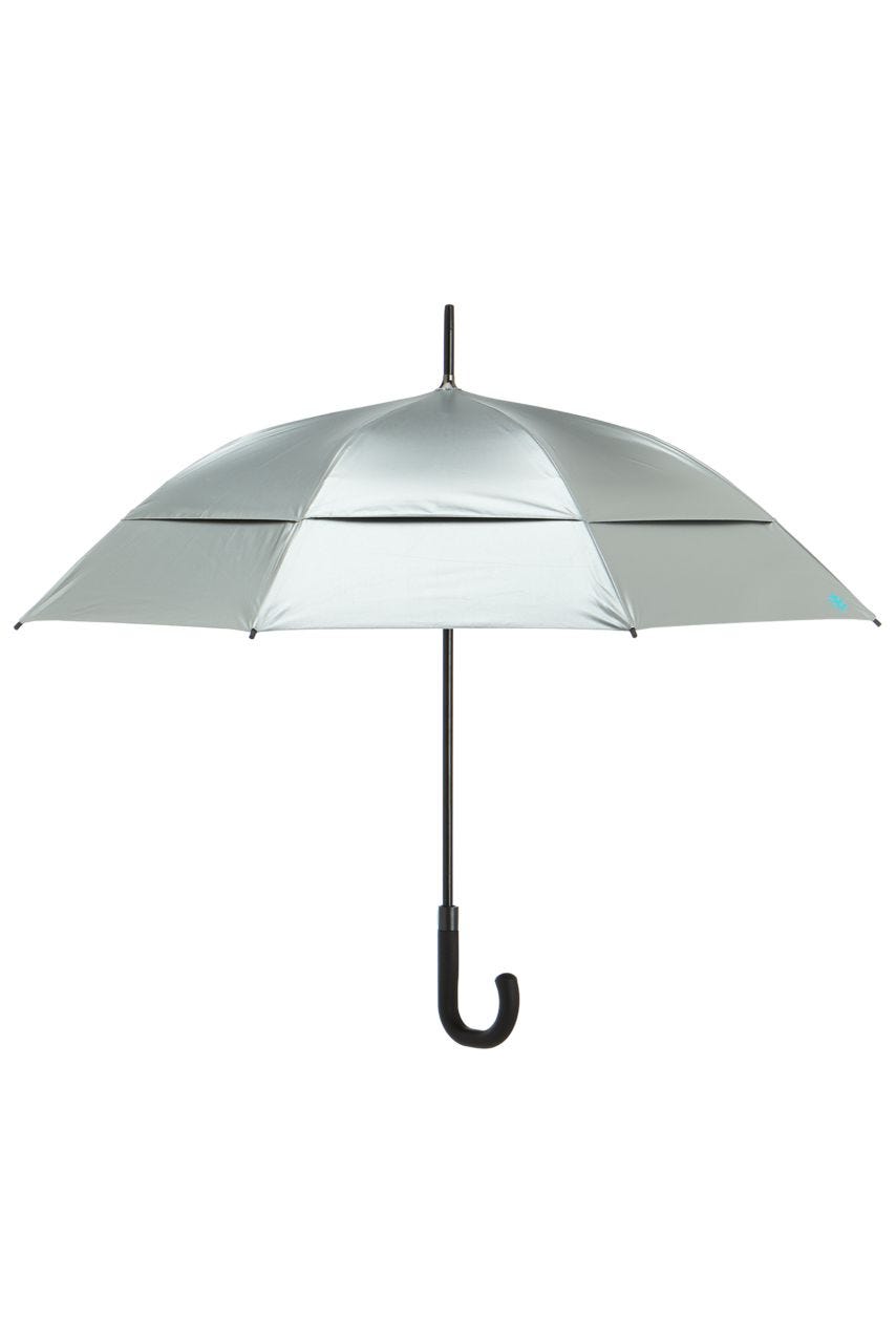 coolibar 48 Inch Calotta Fashion Umbrella | Silver