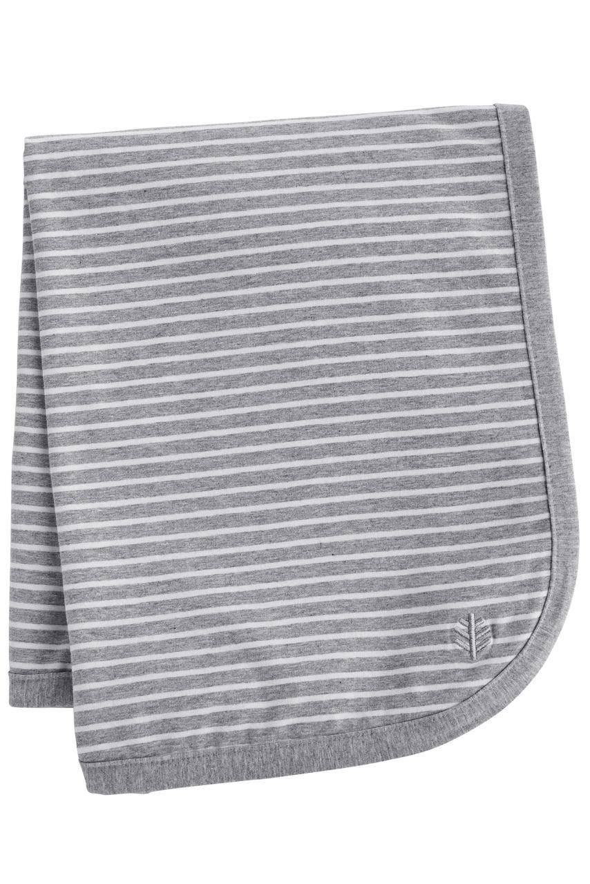 coolibar Baby Batibou Sun Blanket | Grey/White
