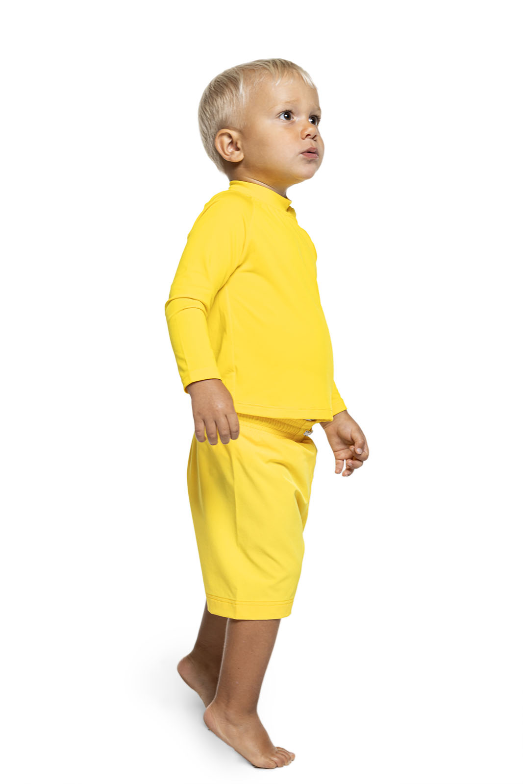 Coolibar Baby Island Rash Guard Set | Bold Yellow