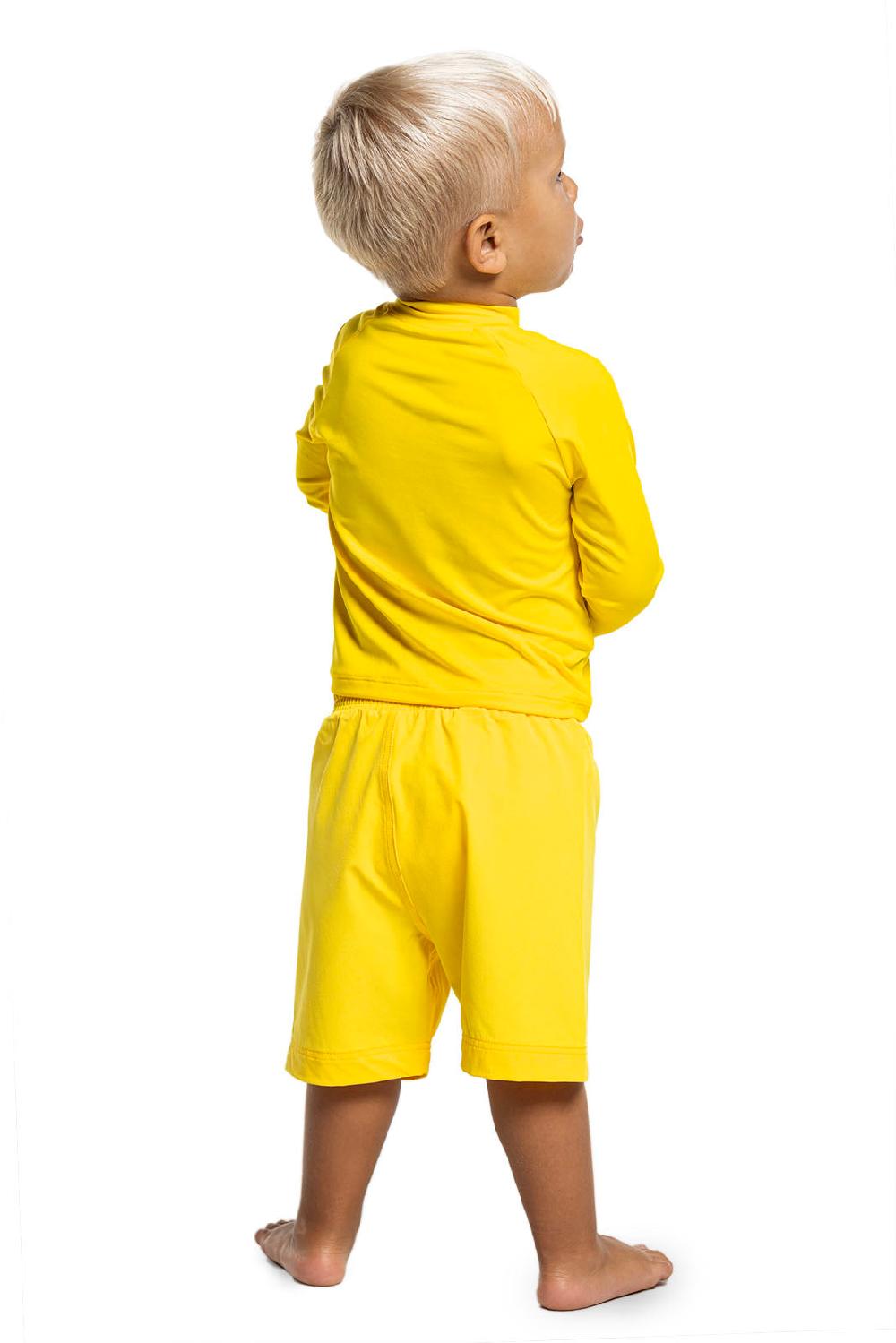 Coolibar Baby Island Rash Guard Set | Bold Yellow
