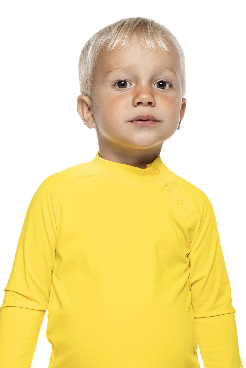Coolibar Baby Island Rash Guard Set | Bold Yellow