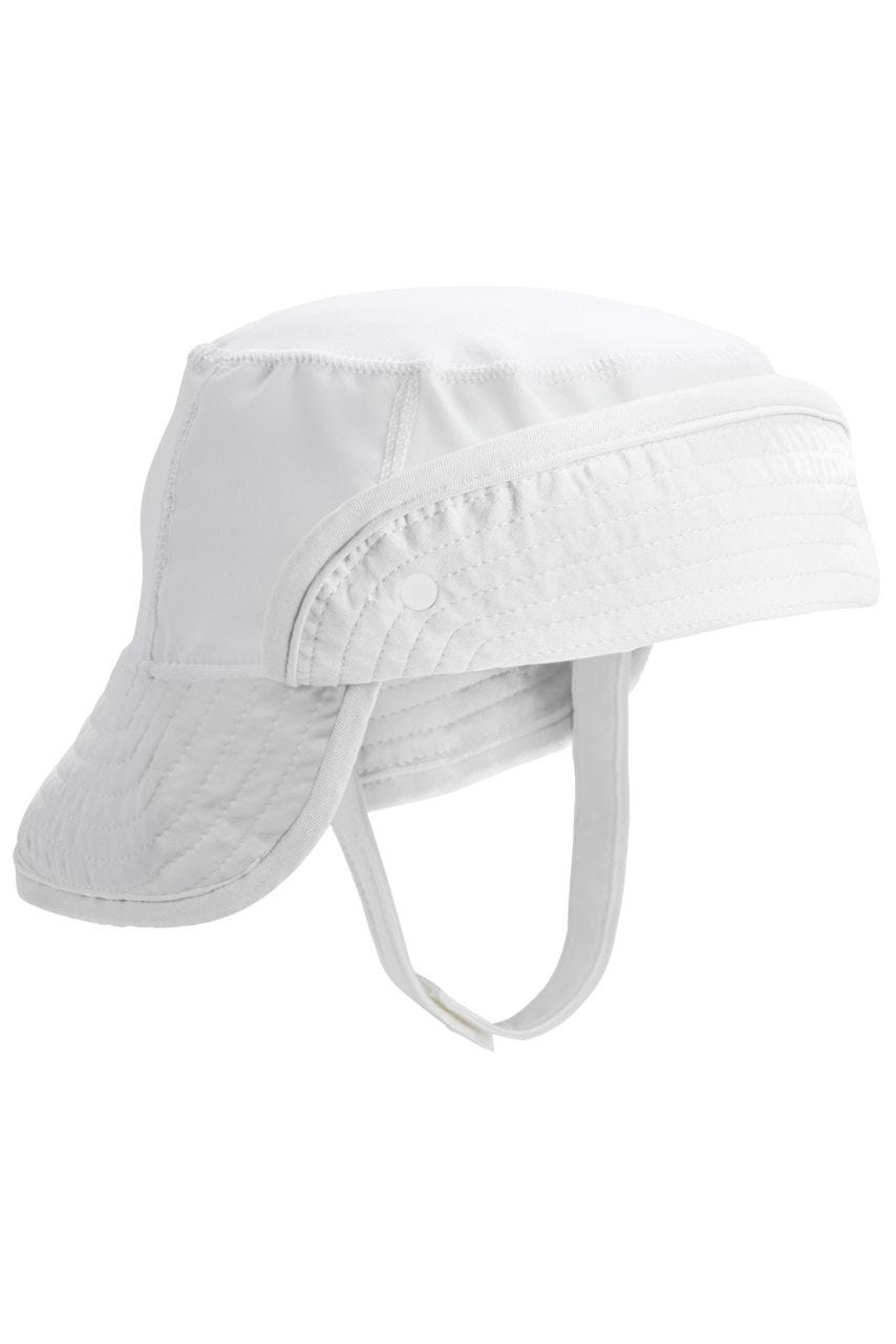 Coolibar Baby Linden Sun Bucket Hat | White