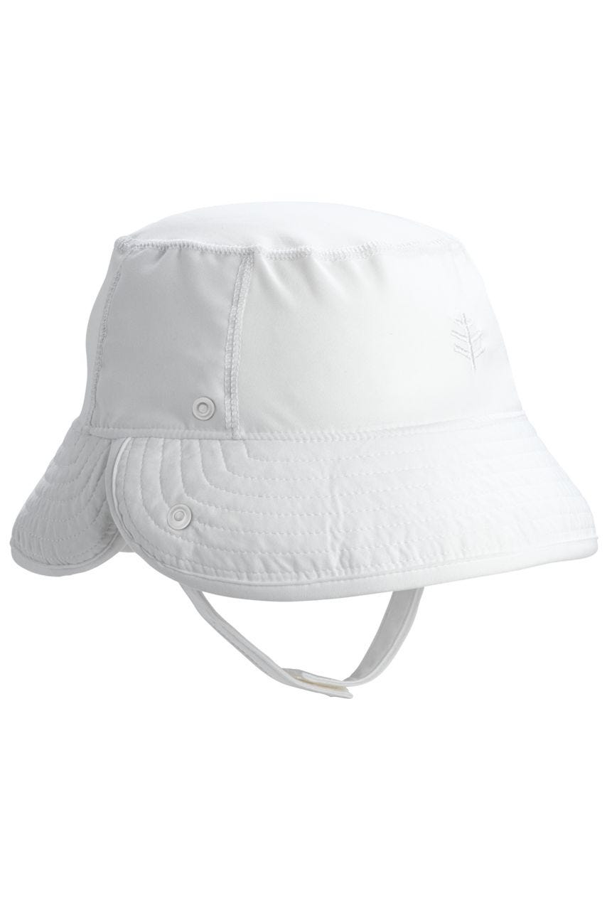 Coolibar Baby Linden Sun Bucket Hat | White