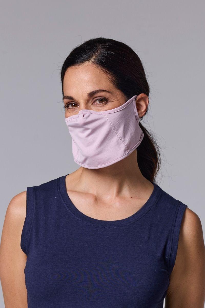 coolibar Blackburn UV Mask | Dusty Mauve