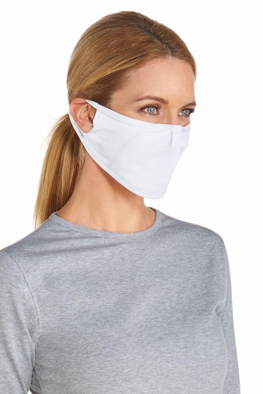 coolibar Blackburn UV Mask | White