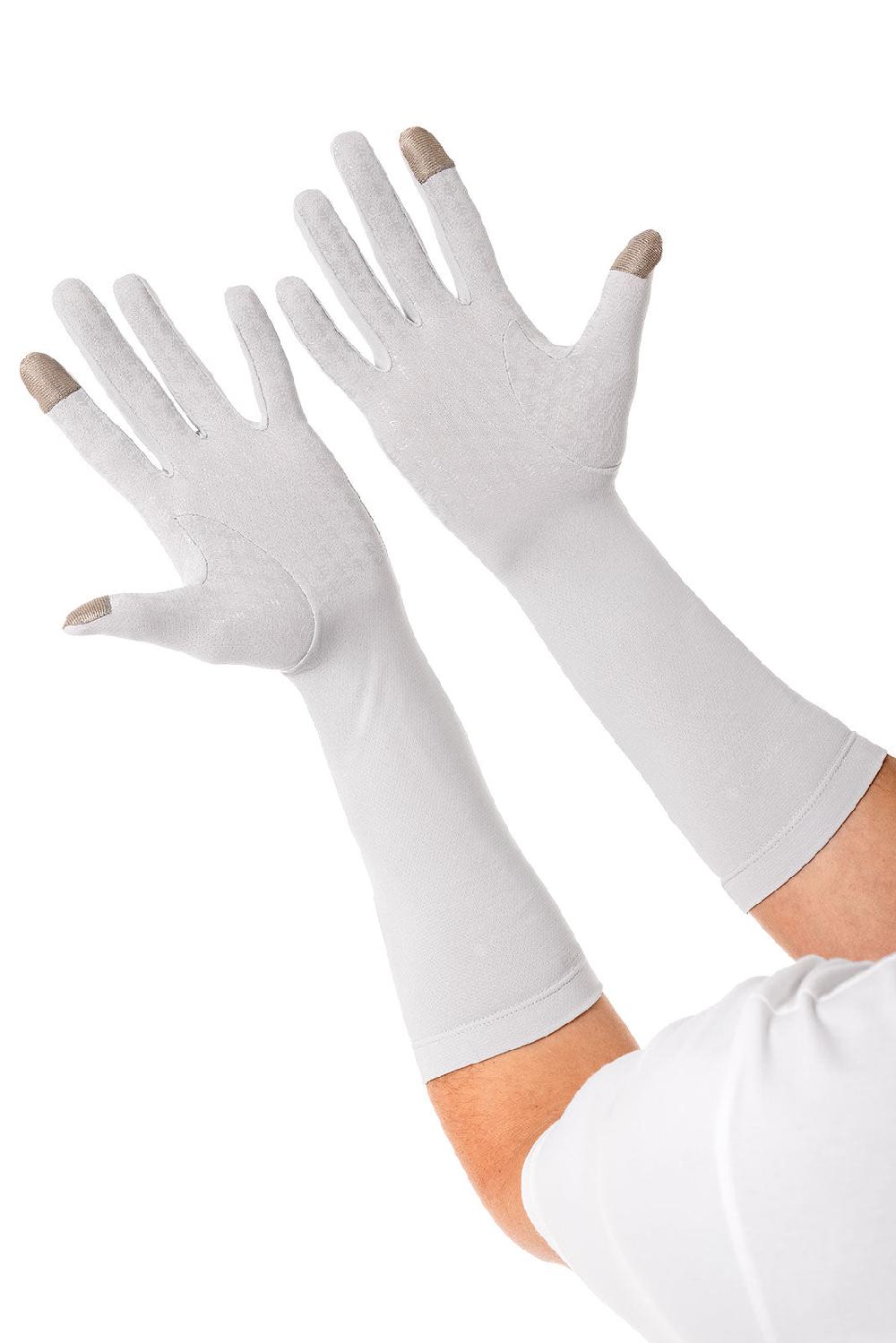Coolibar Bona UV Mid Length Gloves | Sleek Grey