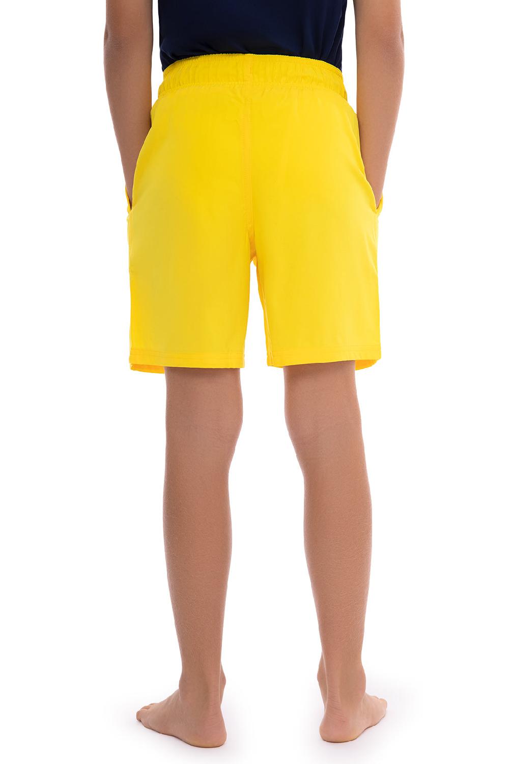 Coolibar Boy's Island Swim Trunks | Bold Yellow