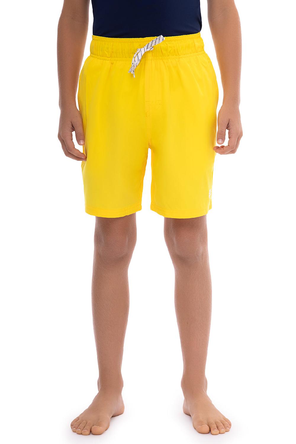 coolibar Boy's Island Swim Trunks | Bold Yellow