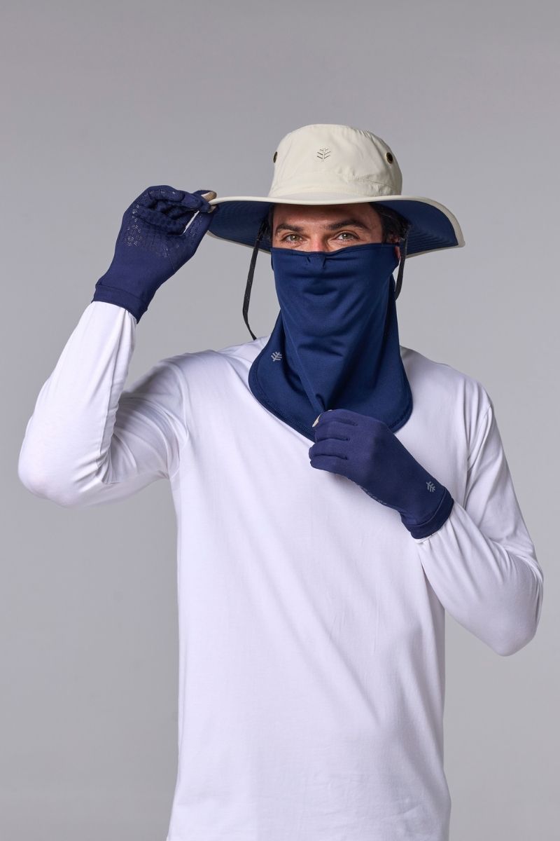 Coolibar Crestone UV Face Mask | Navy