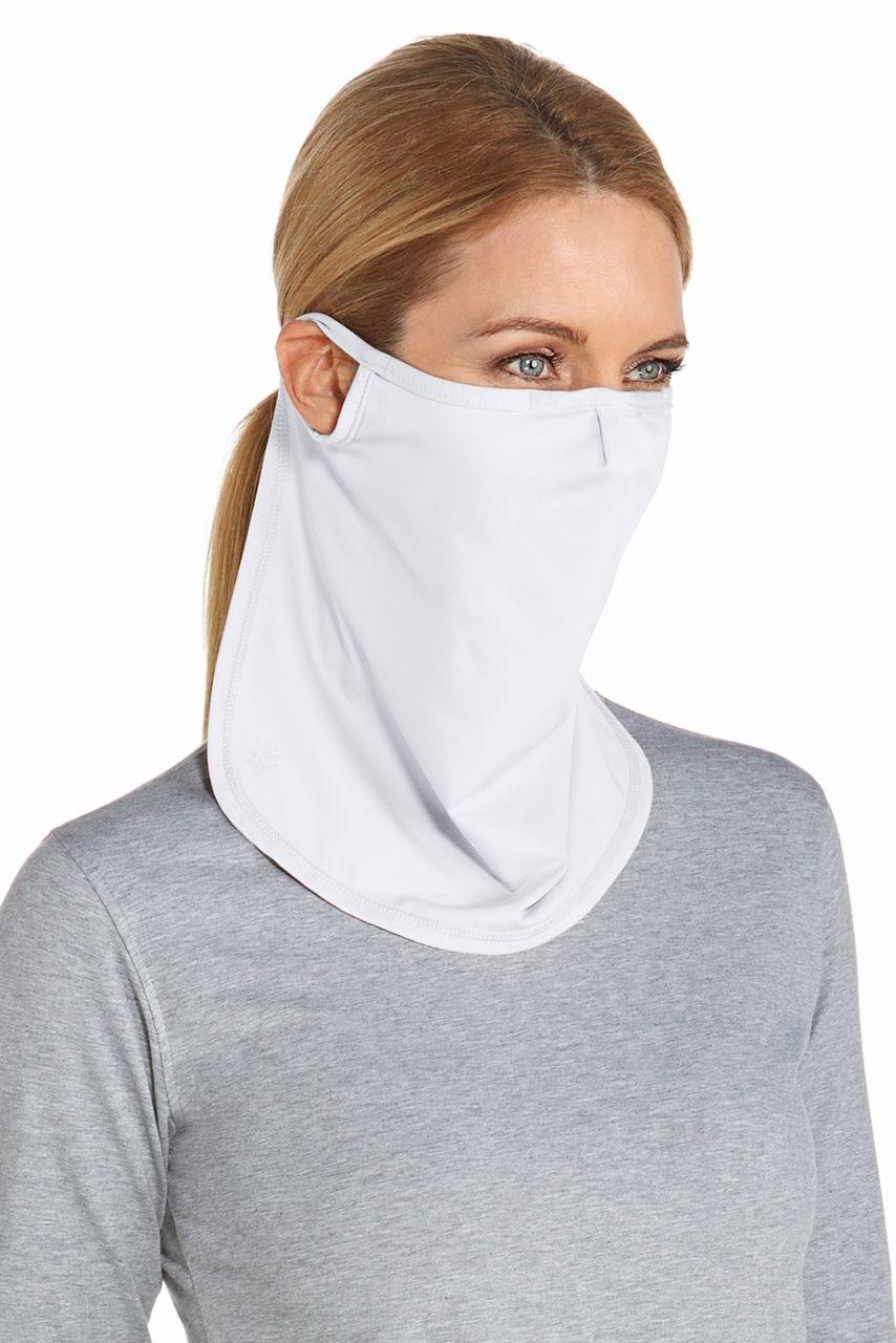 Coolibar Crestone UV Face Mask | White