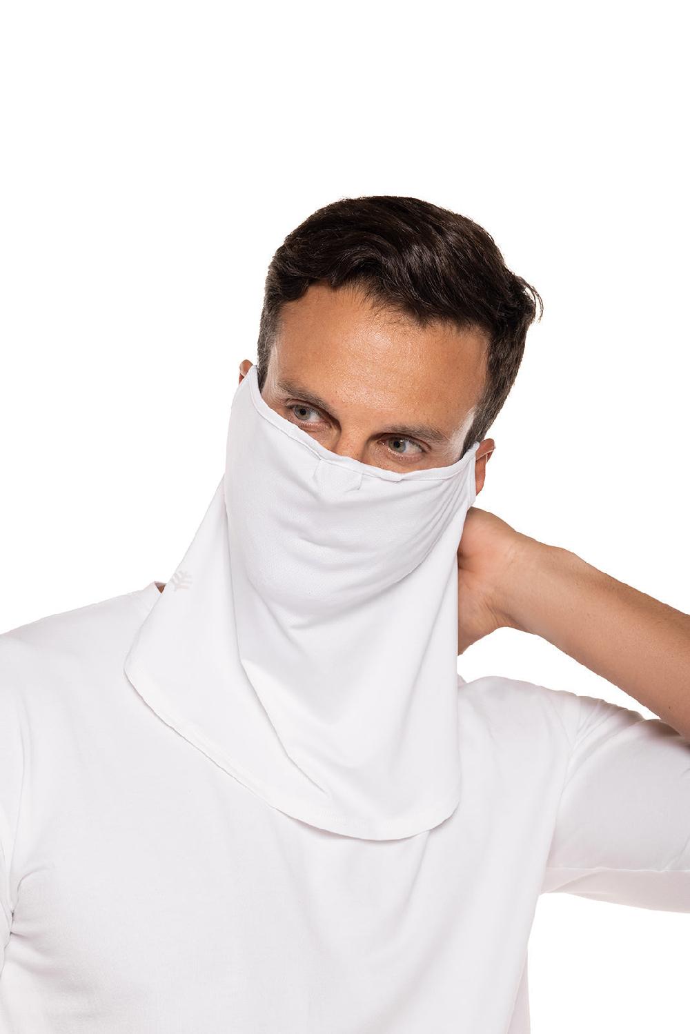 Coolibar Crestone UV Face Mask | White