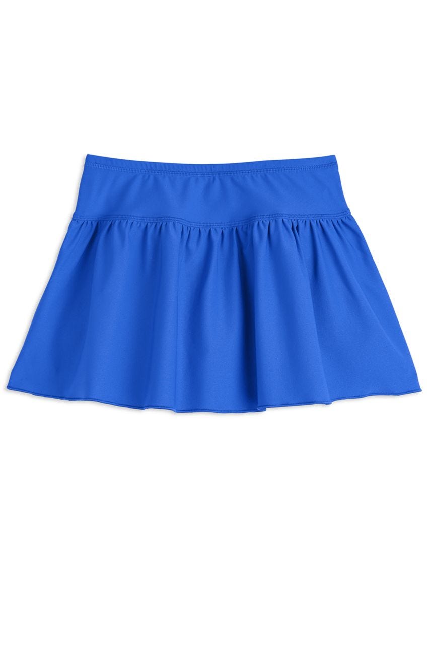 Coolibar Girl's Wavecatcher Swim Skirt | Baja Blue