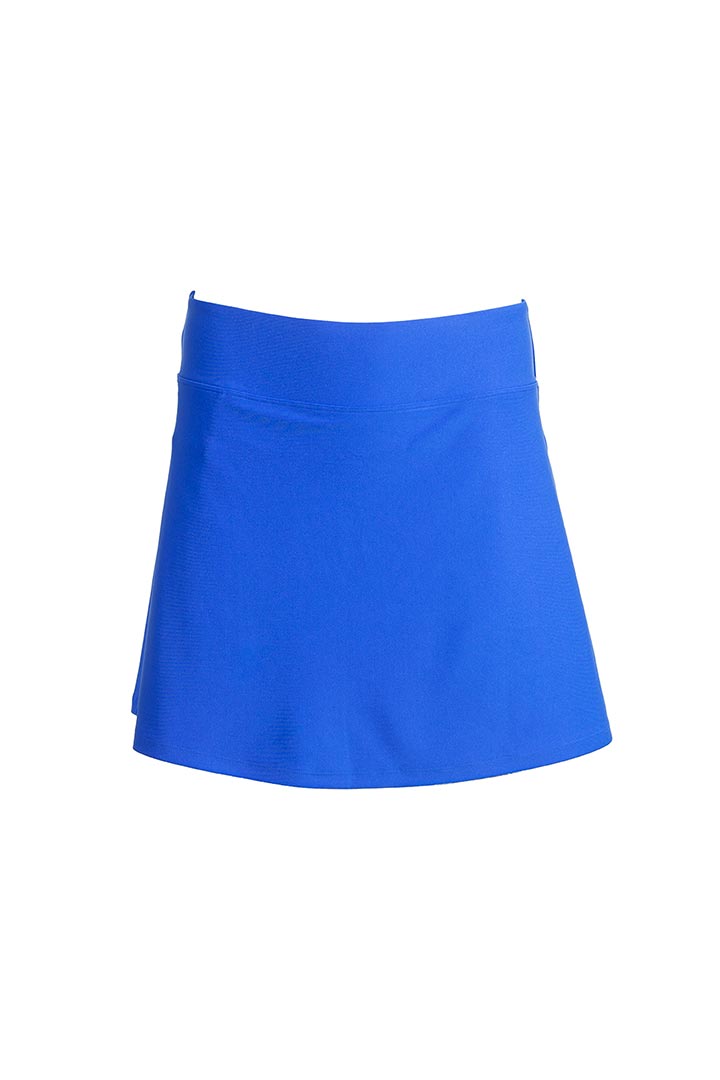 Coolibar Girl's Wavecatcher Swim Skirt | Baja Blue