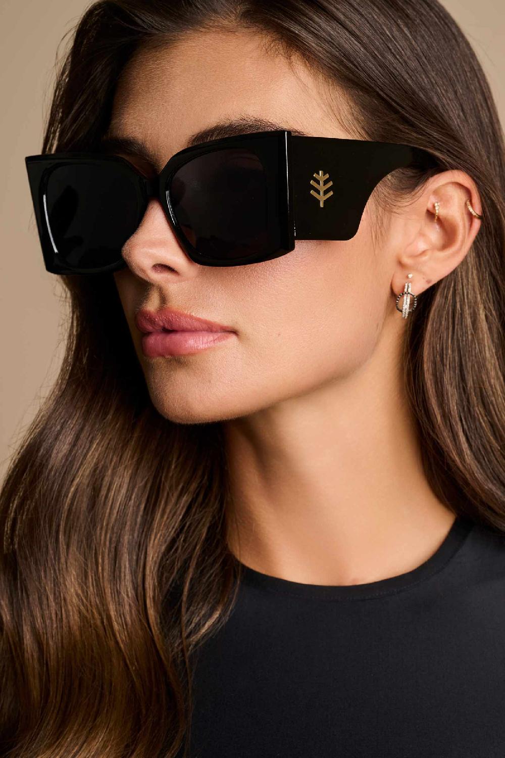 coolibar Grandview Fashion Sunglasses | Black