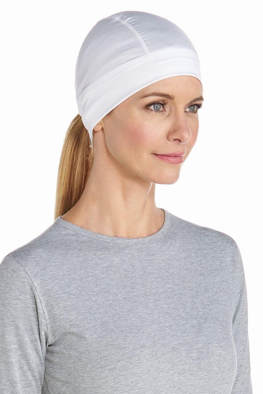 Coolibar Hubbard UV Skull Cap | White