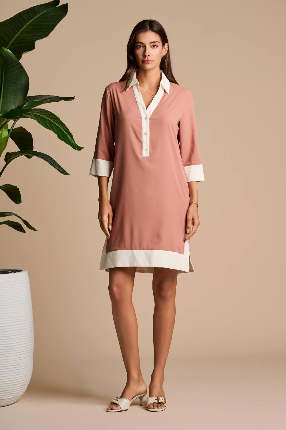 coolibar Icaria Tunic Dress | Mocha Mousse