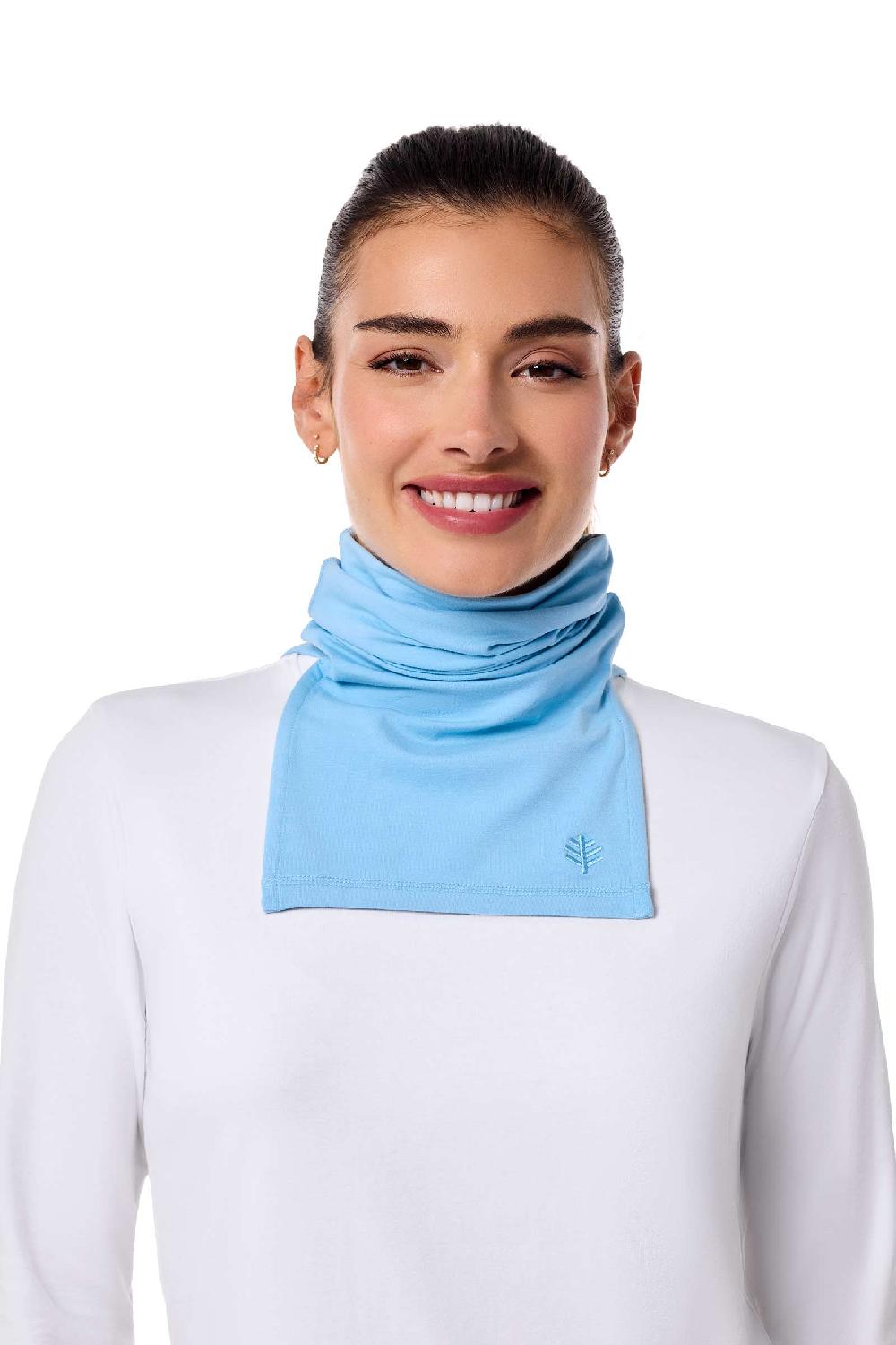 Coolibar Key West Sun Neck Gaiter | Arctic Blue