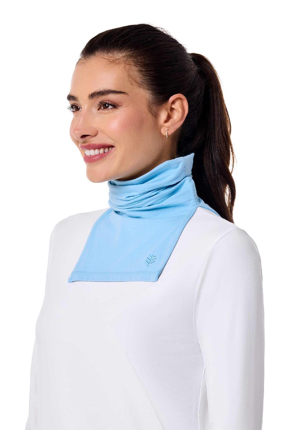 Coolibar Key West Sun Neck Gaiter | Arctic Blue