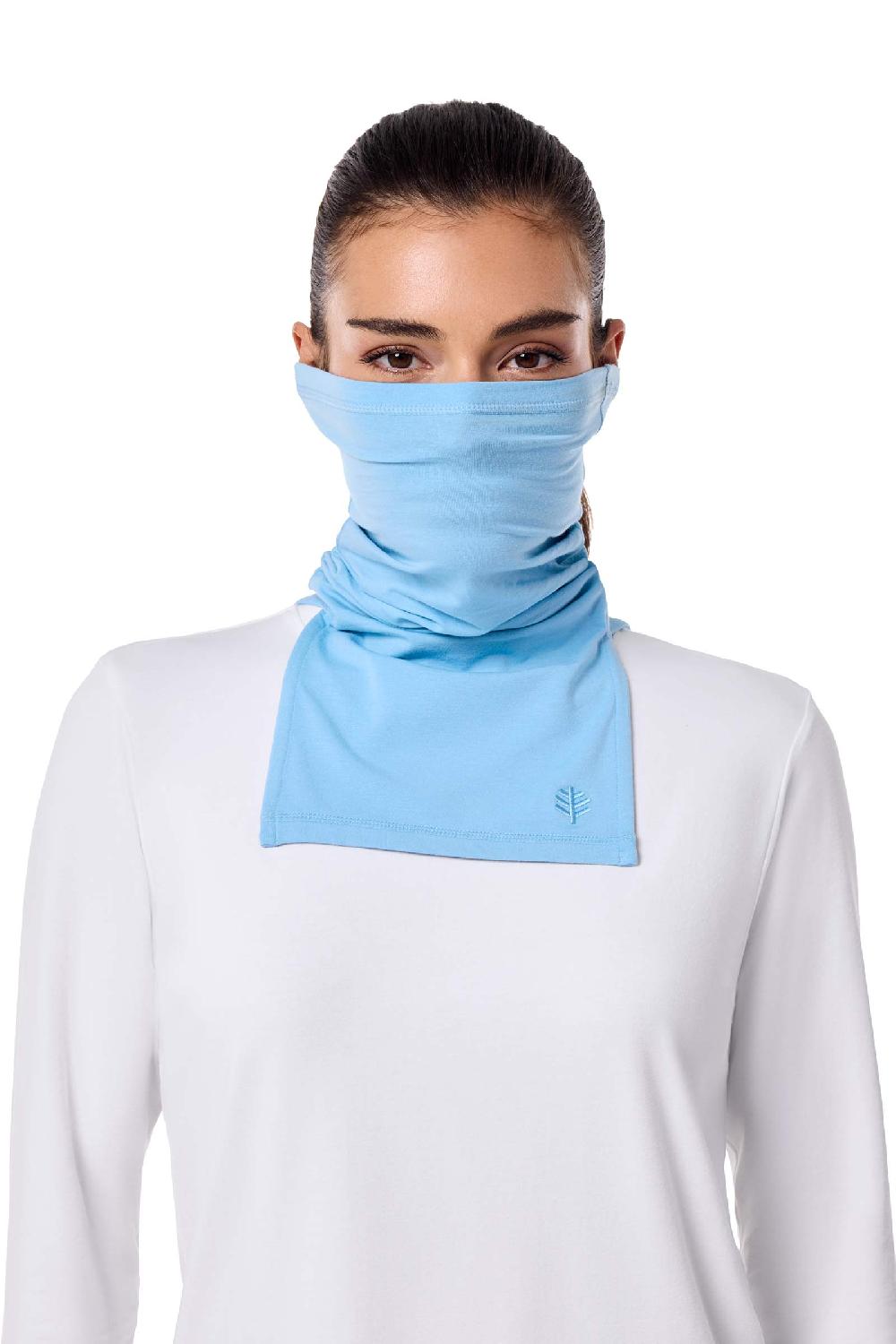 Coolibar Key West Sun Neck Gaiter | Arctic Blue