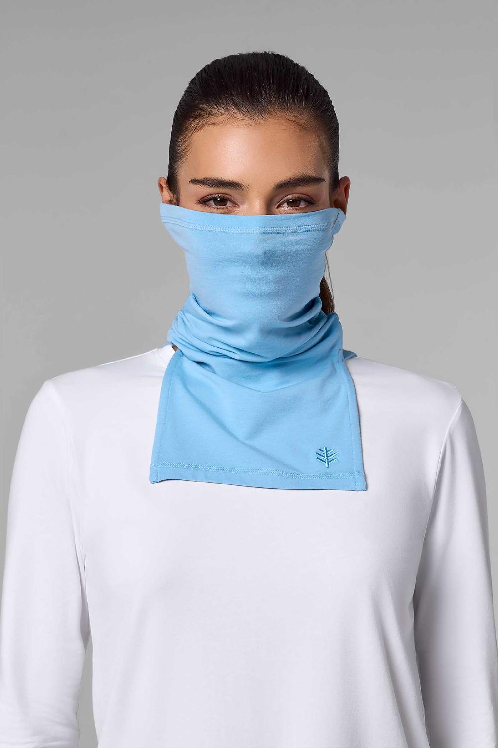 coolibar Key West Sun Neck Gaiter | Arctic Blue
